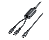 Unitek Kabel 2w1 USB-C PD 100W silikonowy 1,8 m - 1369157 - zdjęcie 1